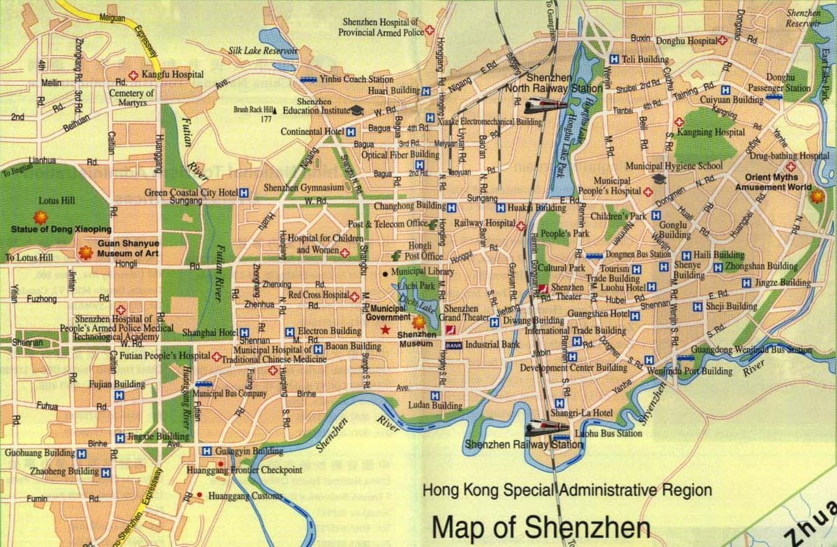 რუკა ქალაქი, Shenzhen