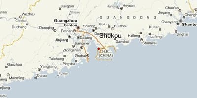 Shekou ჩინეთის რუკა