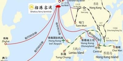 რუკა shekou საბორნე ტერმინალი